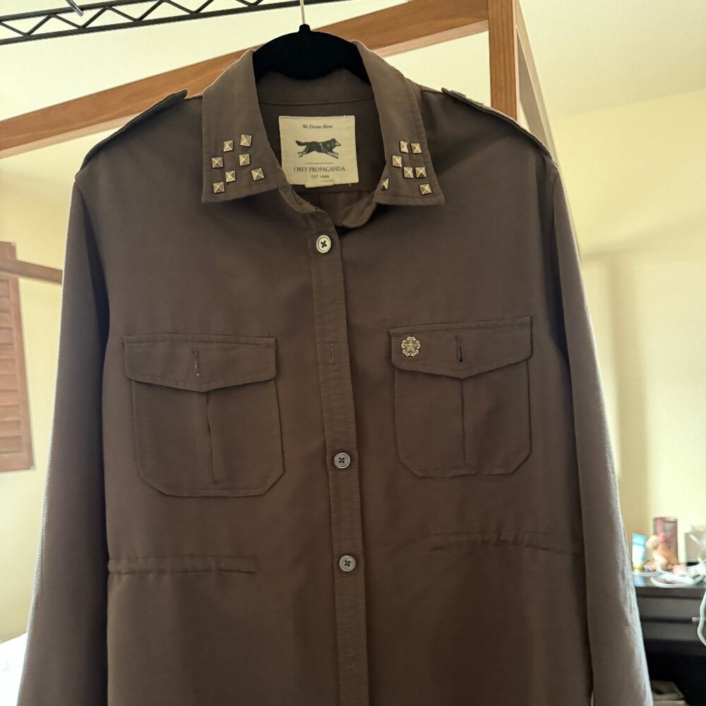 OBEY Propaganda Women's Field Shirt Olive Green